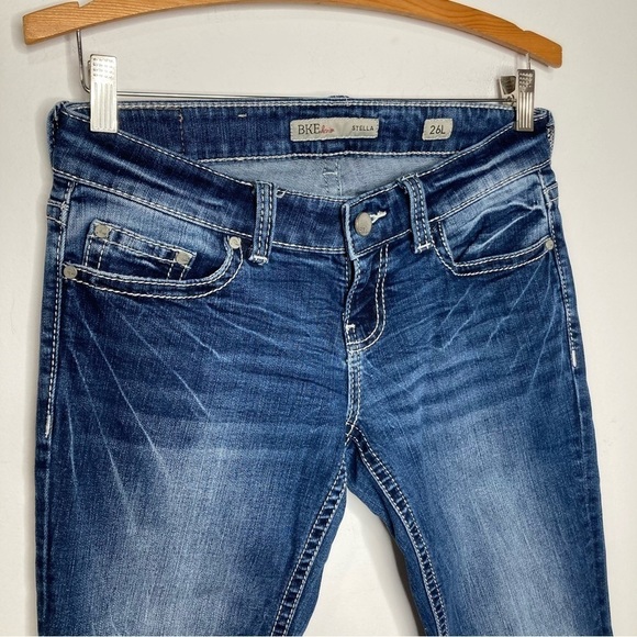 BKE denim Stella boot Cut Jeans size 26L - Picture 2 of 8